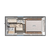 Campeur pop up renforcé léger FC Camper 4x4 Camper Pick up Slide on Truck Camper avec salles de bain