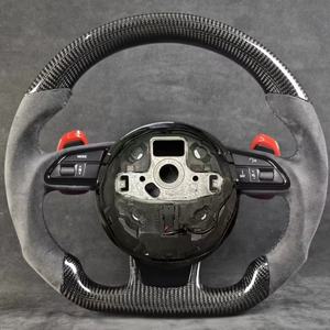 Volant en Fiber de carbone de haute qualité pour <span class=keywords><strong>Audi</strong></span> A3 A4 A5 A6 A7 Q3 <span class=keywords><strong>Q4</strong></span> Q5 Q7 RS3 RS4 RS5 RS6 RS7 S3 S4 S5 Volant de voiture - Product Image 5