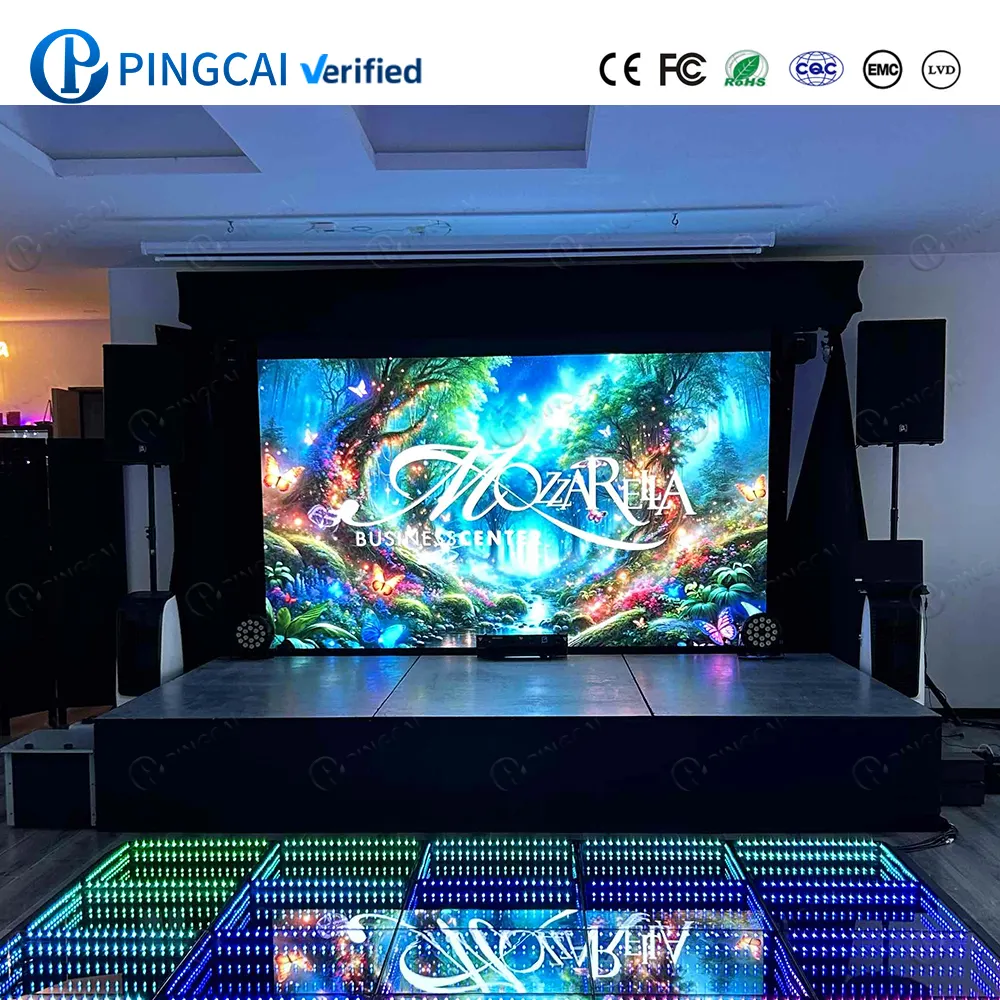 Otudoor Dj Booth Concert Stage Event Foldable P3.9 P4 P4.8 500 x 500 Led Display Indoor Outdoor Front Service Rental Led Screen