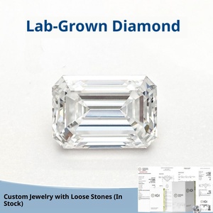 <span class=keywords><strong>เพชร</strong></span>เพาะเลี้ยง HPHT ทรงเหลี่ยมมรกต ได้รับการรับรองจาก IGI <span class=keywords><strong>เพชร</strong></span>ประดิษฐ์แบบเม็ดเดี่ยว ขายส่งตามขนาดกะรัต - Product Image 3