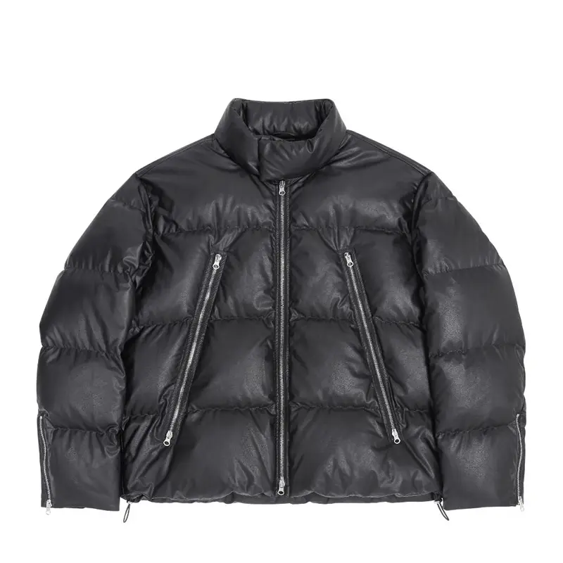 Winter Hot Sale Fashion Classic Loose Stand Collar coat High Quality Men's Zipper Men's Down Jacket