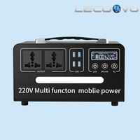 LECOOVO D300S Estación de Energía Portátil de Onda Sinusoidal Pura de 300W, 189-504Wh, Adaptador de CA, Arrancador de Emergencia para Camping al Aire Libre