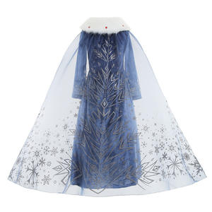 <span class=keywords><strong>Robe</strong></span> de princesse pour filles avec accessoires Déguisement Reine <span class=keywords><strong>des</strong></span> <span class=keywords><strong>neiges</strong></span> d'hiver pour Noël Déguisement Fête d'anniversaire Fête du couronnement - Product Image 3