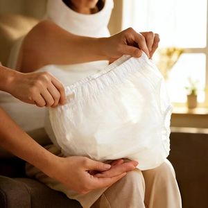 Culotte absorbante <span class=keywords><strong>lavable</strong></span> pour adulte, tissu imperméable TPU monocouche, imprimé, avec protection anti-fuites - Product Image 5