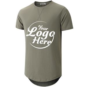 Camiseta de gimnasio de algodón liso personalizada de verano para hombre al por mayor, Camiseta deportiva informal de gran tamaño para hombre - Product Image 2