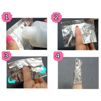 Vente en gros 100 pcs/sac de dissolvant de feuille d'aluminium pour Nail Art feuille d'étain avec bloc de coton fournisseur d'outils pour Nail Art