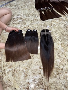 Extensions de cheveux humains vietnamiens OEM ODM, 100% cheveux vierges naturels, prix d'usine pour la vente en gros à l'exportation - Product Image 2