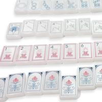 Tuiles décoratives en nacre blanche pour la maison de mahjong, tuiles de mahjong en nacre blanche, tuiles en nacre blanche