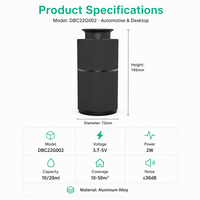 Diffuseur d'arômes pour voiture en aluminium, diffuseur d'huiles essentielles 10ml 20ml, rechargeable Type-C, démarrage/arrêt automatique, vente en gros OEM ODM d'usine