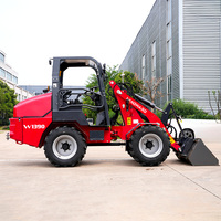 Cargadora Compacta W1390 de 3000 kg, Mini Cargadora de Ruedas con Motor Diésel Yanmar de 44 HP, Etapa V, Cargadora Frontal Pequeña para Construcción Agrícola