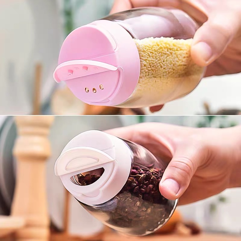 Factory Direct High Quality glass spice jar with lid