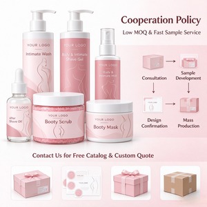 Private Label Feminine Care Product Set Intimate Wash Shave <b>Gel</b> Mist Oil Scrub Mask OEM Custom Packaging Hyaluronic Acid Kit - Product Image 5