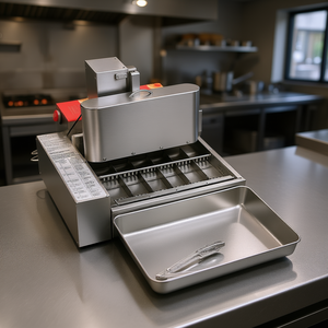 Máquina Comercial Automática para Hacer Donuts de Acero Inoxidable, 6 Filas, 360 Unidades por Hora, Freidora Eléctrica con Control Inteligente - Product Image 2