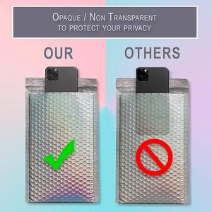 Szcx creatrust biểu tượng tùy chỉnh Rose Gold kim loại bưu phẩm vận chuyển phong bì độn Bưu Chính satchels bong bóng Poly bao bì gửi thư Túi - Product Image 5