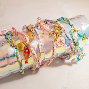 Fashion Charm <b>Bracelets</b> Colorful Braided Tassel <b>Shell</b> Pendant Women's Gift Jewelry - Product Image 1