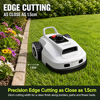 Tondeuse à gazon intelligente entièrement automatique, machine de désherbage pour jardin domestique, robot de tonte de gazon extérieur à ultrasons haute efficacité