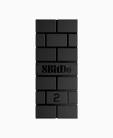 Receptor Inalámbrico USB Original 8Bit Do RR (2.ª Gen.) Rojo 83DC01 y Adaptador Negro 83DC RR, Convertidor de Gamepad para Xbox