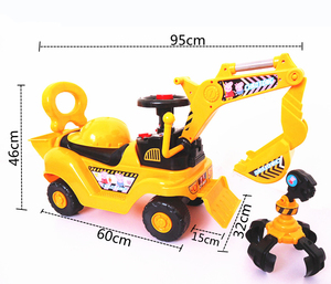 Coche de Pedales Eléctrico de Alta Calidad para Niños, Mini Tractor para Niños, Excavadora de Juguete <span class=keywords><strong>con</strong></span> Casco - Product Image 5