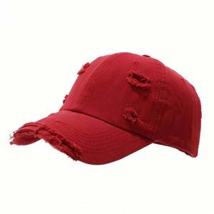 Gorra de Béisbol Desgastada de Moda, Gorra de Sarga de Algodón con Bordado Personalizado, Estilo INS para Hombre y Mujer, Gran Venta - Product Image 5