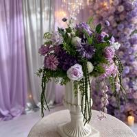 Centre de table de mariage de luxe, arrangement floral artificiel pour la location d'événements, décoration de table