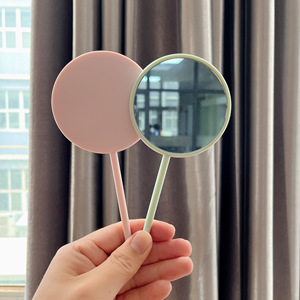 New Design Handheld <b>Mirror</b> Private Label Makeup <b>Mirror</b> <b>Small</b> <b>Round</b> Hand <b>Mirror</b> With logo - Product Image 2