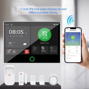 Tuya thông minh thế hệ mới 7-inch <span class=keywords><strong>wifi</strong></span> di động Hệ thống an ninh nhà ABS vật liệu tiên tiến hệ thống báo động - Product Image 2
