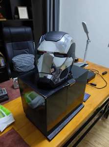 <span class=keywords><strong>Masque</strong></span> de Fête Populaire à Commande Vocale, Casque Électrique Déformable de War Machine, Casque d'<span class=keywords><strong>Iron</strong></span> Patriot - Product Image 5