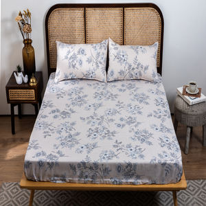 Ensemble de draps en coton de qualité supérieure, très vendu, pour lit double, literie avec 2 taies d'oreiller, style hôtel et maison, prix de gros - Product Image 2