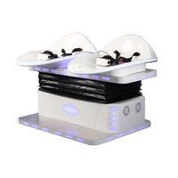 VR Twin Skateboard Super Estimulación Flight Simulator Full Action Flight VR Arcade Game Machine