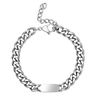 Bijoux de mode Bracelets Collier chaîne cubaine Acier inoxydable Hip-Hop Marque Pendentif Collier de couple