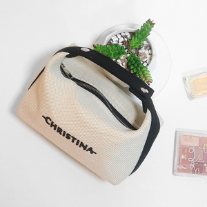 Nuova borsa di moda per il trucco per le donne naturale pesante carboildry tela trucco <span class=keywords><strong>da</strong></span> viaggio appeso organizzatore cosmetico per le donne - Product Image 3