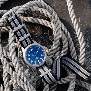 Juelong 프리미엄 나일론 우븐 싱글 패스 스트랩 18mm 20mm 22mm 안전벨트 나일론 시계줄 - Product Image 5