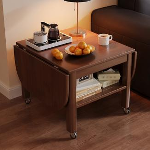 Simple Round End Table, Sturdy Metal Leg Side Table, Portable <b>Small</b> Occasional Table for Bedroom Balcony <b>Couch</b> Corner - Product Image 2