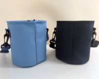 Sac fourre-tout cylindrique rond de style baril, personnalisable avec logo, Miss Unique, mini, durable, imperméable, résistant à l'usure, avec motif léopard