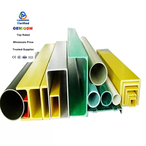Tùy Chỉnh Pultruded Sợi Thủy Tinh FRP I-Chùm Cột Vuông Hình Chữ Nhật Ống Gia Cố Nhựa Vuông FRP Ống Góc Hàn - Product Image 2