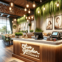 Comptoir de bar de restaurant moderne avec éclairage LED doré et design de vitrine, comptoir de bar lumineux à LED