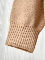 Suéter de Punto con Cuello Polo para Mujer, 100% Poliéster, Tejido por Computadora, Personalizado para Uso Diario, Casual y Festivo