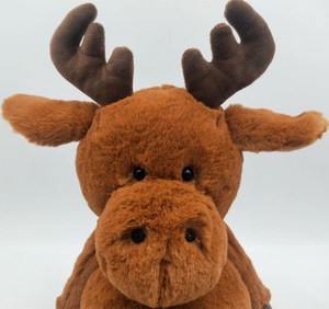 Nhà Máy Tùy Chỉnh Dễ Thương OEM/ODM 8.5 Trong Mềm Đồ Chơi Nhồi Bông Sang Trọng Chất Lượng Cao Ngồi Moose - Product Image 3