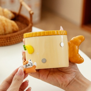 แก้วเซรามิคลายการ์ตูนสาวน่ารัก Lelyi พร้อมฝาปิด แก้ว<span class=keywords><strong>กาแฟ</strong></span>ดีไซน์สร้างสรรค์ สวยงามมีสไตล์ - Product Image 4