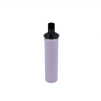 Bouteille isotherme robuste Jia He violette 25oz en acier inoxydable à double paroi avec couvercle à poignée réglable, écologique