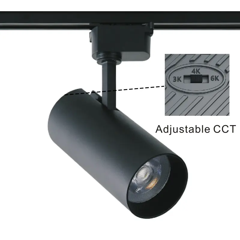 Iluminación de pista LED regulable para escaparate de ventana, accesorios de iluminación de 20W, 30W, COB, CCT, tienda ajustable, al por menor