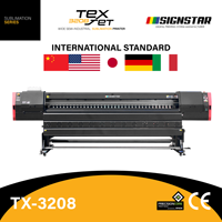 Imprimante à transfert par sublimation de largeur 3200 mm TX-3208 pour 8 têtes d'impression EPSON I3200, application textile