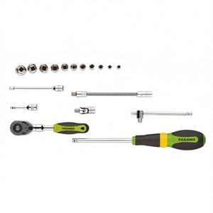 Jeu de clés à douille FASANO, 17 pièces, métrique, kit d'outils de réparation automobile - Product Image 2