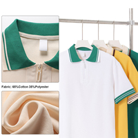 Hoge Kwaliteit Groothandel Blanco Katoen Polyester Poloshirts Custom Borduurwerk Logo T-Shirts Effen Unisex Poloshirt