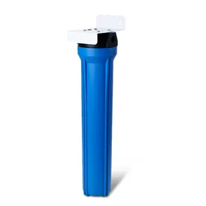 20インチ単段水フィルターろ過水フィルターシステム白または透明フィルター付き