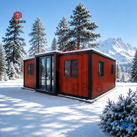 Maison solaire pliable à ossature acier, technologie moderne, design respirant, certifiée CE ISO, maison modulaire pour usage scolaire et appartement