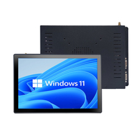 Panneau d'affichage industriel J6412 de 11.6 pouces entièrement fermé Contrôle par écran tactile optique intégré pour PC Surveillance par ordinateur industriel