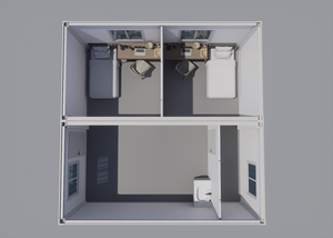 Venda quente 20FT Prefab Recipiente Casas Móveis Dobrável Pré-fabricadas Cão Fast Food - Product Image 3