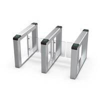 Tourniquet de contrôle d'accès rapide le plus populaire avec QR/RFID/détection faciale en acier inoxydable pour les gymnases et les immeubles de bureaux