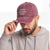 Casquette de baseball en denim classique avec logo personnalisé en relief, protection solaire pour le golf, la chasse et les activités de plein air
